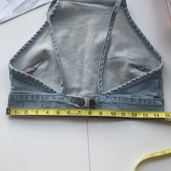NEW Show Me Your Mumu Fawcett Denim Crop Top - Picture 8 of 9
